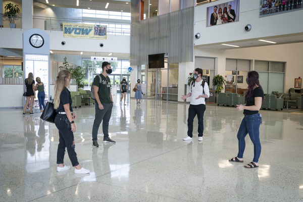 Students in Marshall Center