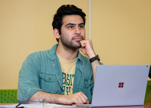 Student in classroom